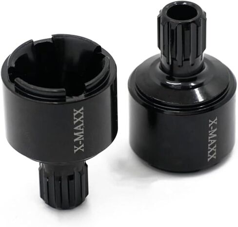 2Pcs RC Heavy Duty Drive Cup 7754R Upgrade Parts for 1/5 XMAXX 8S 77086-4 ，XRT 8S 78086-4 (Black) in Kuwait