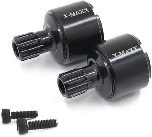 2Pcs RC Heavy Duty Drive Cup 7754R Upgrade Parts for 1/5 XMAXX 8S 77086-4 ，XRT 8S 78086-4 (Black) in Kuwait