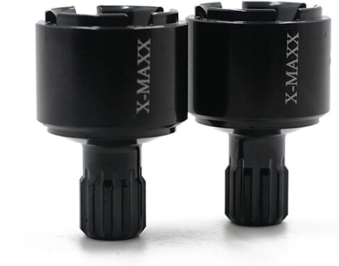 2Pcs RC Heavy Duty Drive Cup 7754R Upgrade Parts for 1/5 XMAXX 8S 77086-4 ，XRT 8S 78086-4 (Black) in Kuwait