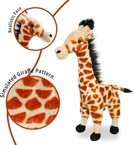 Kangaroo Stuffed Animal Toys, Standing Kangaroo Doll with Plush Toys of Joey, for Boys Girls Birthdays Halloween Gifts-13’’ in Saudi Arabia