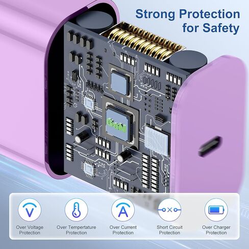 iPhone Fast Charging Block with 10ft Cable, 3Pack for Apple Certified Wall Charger Plug and USB C to Lightning Cord Long, Type C Power Adapter Cube Brick for Apple iPhone 14 Pro Max/13 Pro/12 Mini/11 in Saudi Arabia