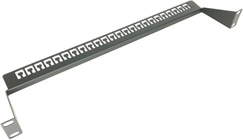 2 Pack 1U Horizontal 19-Inch Rack Mount Cable Management Support Bar Bracket Cross Bar Panel Black 1U Cable Manager-T Hook Type-Made in Taiwan in Saudi Arabia