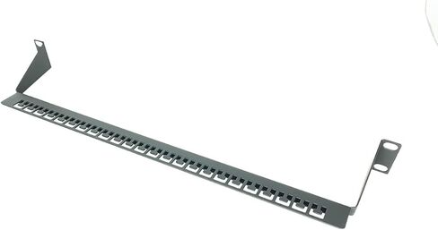 2 Pack 1U Horizontal 19-Inch Rack Mount Cable Management Support Bar Bracket Cross Bar Panel Black 1U Cable Manager-T Hook Type-Made in Taiwan in Saudi Arabia