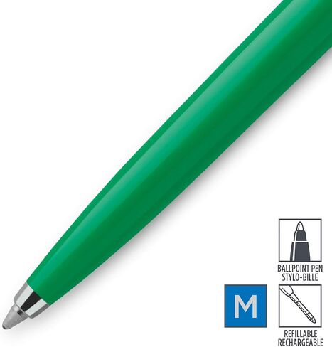 مجموعة Parker Jotter Original Pallpoint Pen ، '90s Retro Green Finish ، Medium Point ، Ink Black ، 1 Count in Saudi Arabia