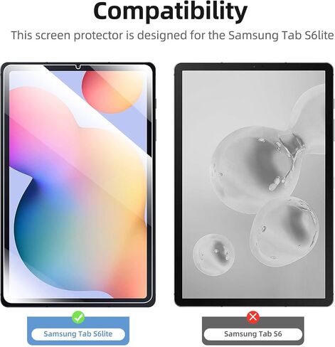 NEW'C [2 Pack Designed for Samsung Galaxy Tab S6/S5e 10.5 Inch 2019 Screen Protector Tempered Glass, Bubble Free, Ultra Resistant in Kuwait