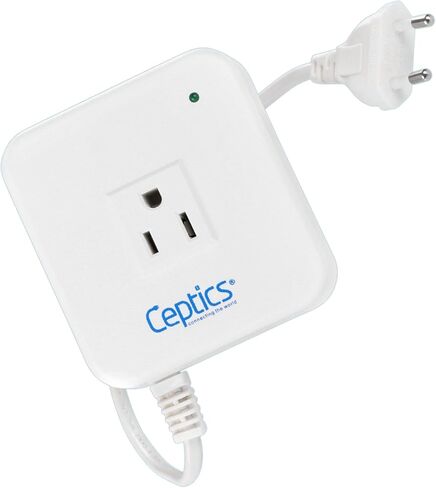 Ceptics UK Travel Adapter Plug - with 2 USB + USA Socket Input - Type G - Ultra Compact - Safe Grounded Perfect for Cell Phones, Laptops, Camera Chargers in Kuwait