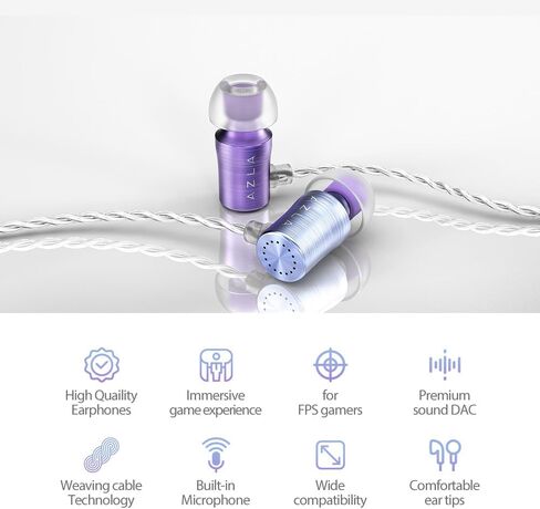 Azla Azel Edition G Gen 2 Wired Gaming في سماعات سماعات الأذن في الأذن مع MIC ، مقبس 3.5 مم ، محول USB-C إلى 3.5 مم ، محول USB-A إلى USB-C ، أسود (أسود) in Kuwait