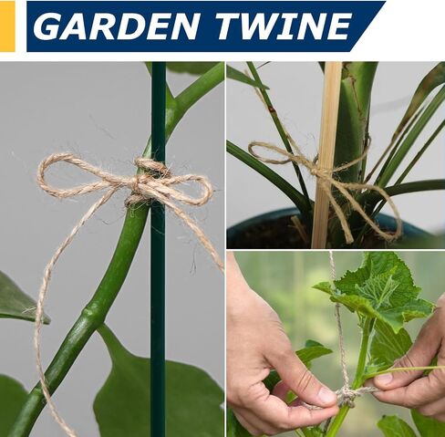 Vanhench White Twine String 805ft، Halloween Spider Web Decor، حبل الجوت حبل الخبازين، سلسلة بيضاء للحرف اليدوية، خيوط تغليف الهدايا، ديكور المنزل، ديكور الزفاف، ديكور فني (بيج) in Kuwait