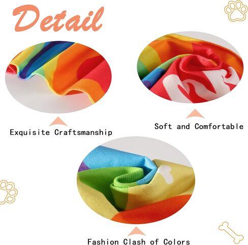 2Pcs Spring Dog Bandanas Boy, Reversible Paw Print Triangle Scarf for Dogs Premium Durable Fabric with Adjustable Neck Fit for Pets Cat in Saudi Arabia