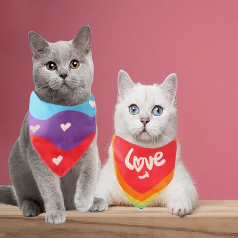 2Pcs Spring Dog Bandanas Boy, Reversible Paw Print Triangle Scarf for Dogs Premium Durable Fabric with Adjustable Neck Fit for Pets Cat in Saudi Arabia