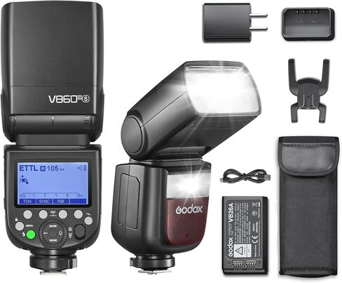 فلاش كاميرا Godox V860III-N Speedlite، TTL HSS 2.4G 1/8000s GN60 ومضات تثبيت الحذاء، ضوء تشكيل 5300K، مع بطارية ليثيوم أيون 2600 مللي أمبير في الساعة متوافقة مع كاميرات Nikon DSLR (إصدار مطور V860II-N) in Saudi Arabia