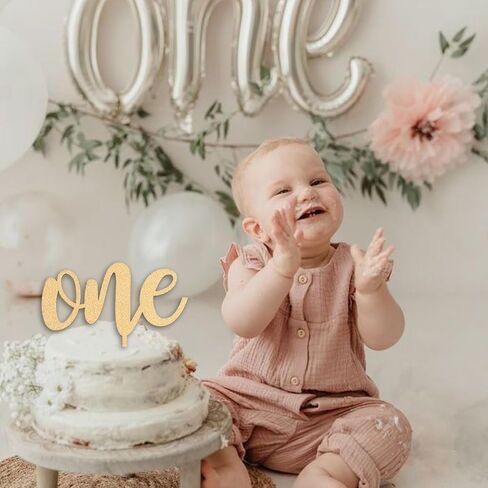 Teddy Bear Birthday Acrylic Cake Topper - Cake Decor, 1st First Birthday Cake Smash,Little Bear Turning One,Beary First Birthday in Saudi Arabia