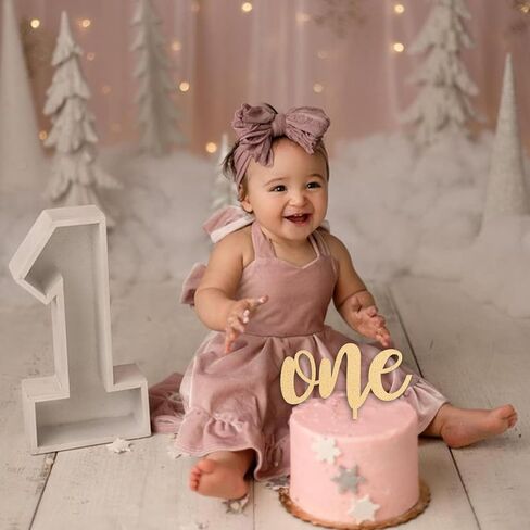 Teddy Bear Birthday Acrylic Cake Topper - Cake Decor, 1st First Birthday Cake Smash,Little Bear Turning One,Beary First Birthday in Saudi Arabia