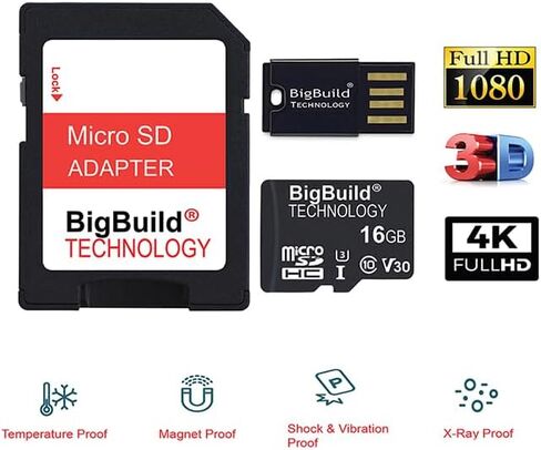 128GB U3 Micro SDXC Memory Card for Campark TC17, TC18, TC19, TC20 Wildlife Trail Cameras in Kuwait