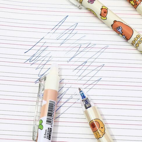 6 أجهزة كمبيوتر لطيفة قابلة للاسترخاء قابلة للاسترخاء Capybara قلم قابلة للمحومين 0.5 مم نقطة غرامة الحبر الأسود كتابة الحبر القلم اللوازم مدرسة كاريكاتير الهلام الحبر للنساء الفتيان الفتيات (كابيبارا-بلاك حبر) in Kuwait