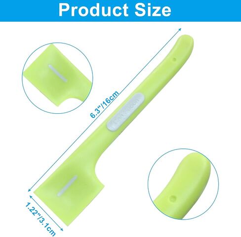 Zorfeter 4 Pack Pet Food Spoon ، Silicone Mixing Alvons Caned Scoop ، Can Mini Spatula Food Can Spoon for Teeding Can Cal Can Storage Cog/Cat (Green+Gray) in Kuwait