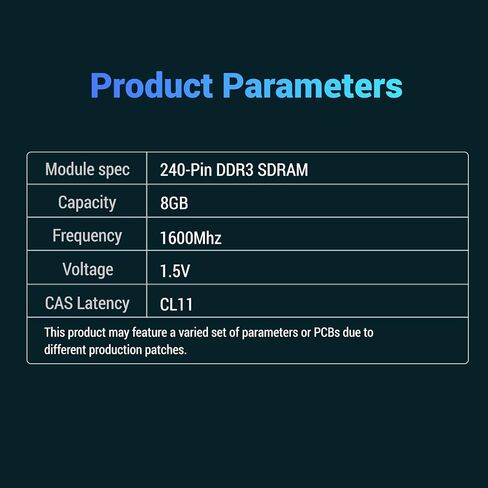 Computer Notebook Memory Ram DDR3 8GB 1600MHZ CL11 1.5V SODIMM for Laptop Computer Gaming/Office/PS in Saudi Arabia