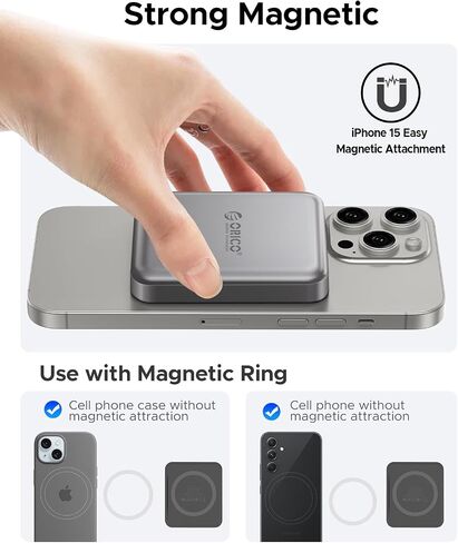 ORICO 512 GB Magnetic External SSD, 4K ProRes HDR Record and Store, USB3.1 Gen2(1000MB/s), USB3.2 Gen2*2(2000MB/s), Portable Solid State Drive, Compatible with Smartphone, Tablet, Computer - A20PLUS in Saudi Arabia
