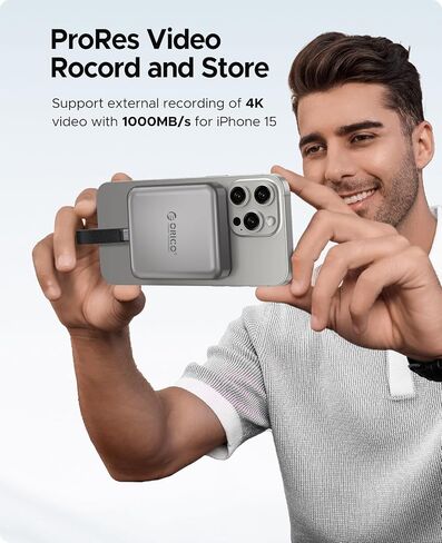 ORICO 512 GB Magnetic External SSD, 4K ProRes HDR Record and Store, USB3.1 Gen2(1000MB/s), USB3.2 Gen2*2(2000MB/s), Portable Solid State Drive, Compatible with Smartphone, Tablet, Computer - A20PLUS in Saudi Arabia