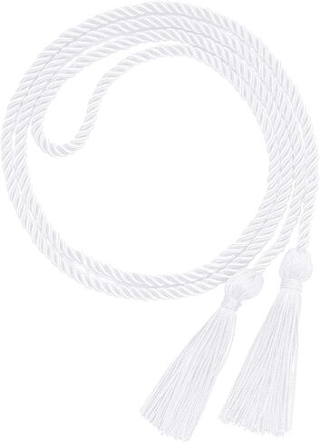 HOVEOX 2 Pieces Graduation Honor Cords Graduation Cords Honor Cords Graduation Honor Cords with Tassel for Graduation Students (2, Green and White) in Saudi Arabia