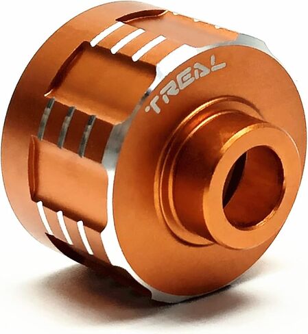 Treal Aluminum 7075 Diff Housing Cup Compatible with Axial RBX10 Ryft (Orange) in Saudi Arabia