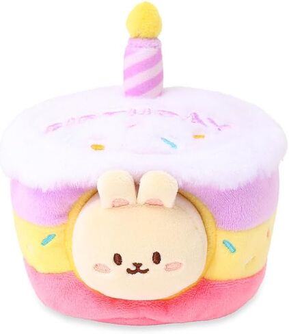 Anirollz Birthday Cake Oufitz Bunniroll Mini Plush – Soft & Cuddly Stuffed Bunny, Cute Collectible Gift for Plush Lovers, 4" Small & Adorable in Saudi Arabia
