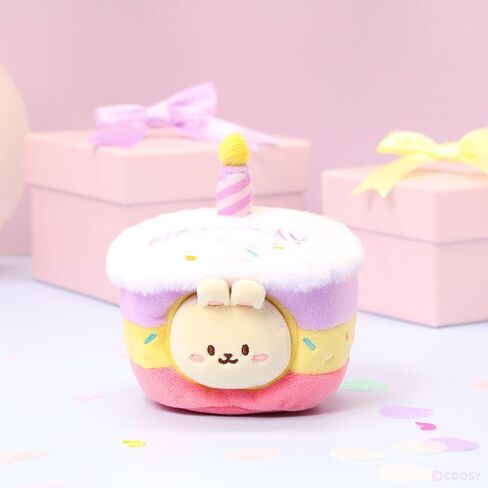 Anirollz Birthday Cake Oufitz Bunniroll Mini Plush – Soft & Cuddly Stuffed Bunny, Cute Collectible Gift for Plush Lovers, 4" Small & Adorable in Saudi Arabia