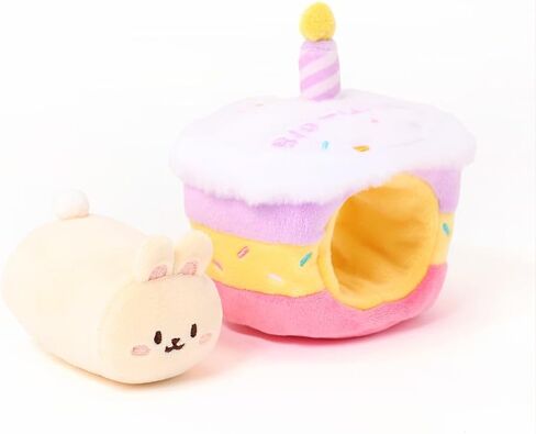 Anirollz Birthday Cake Oufitz Bunniroll Mini Plush – Soft & Cuddly Stuffed Bunny, Cute Collectible Gift for Plush Lovers, 4" Small & Adorable in Saudi Arabia