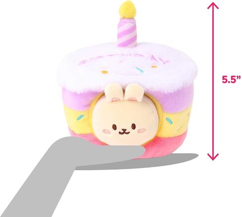 Anirollz Birthday Cake Oufitz Bunniroll Mini Plush – Soft & Cuddly Stuffed Bunny, Cute Collectible Gift for Plush Lovers, 4" Small & Adorable in Saudi Arabia