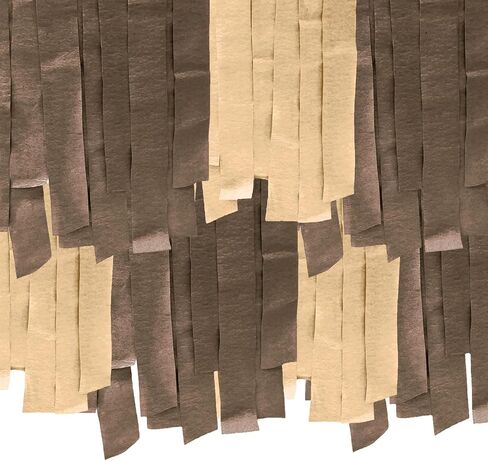 8 Rolls Crepe Paper Streamers 656ft, Pack of 2 Colors Brown Party Steamers Set for Party Decoration Wedding Birthday Baby Shower (1.8 Inch x 82 Ft/Roll) in Saudi Arabia