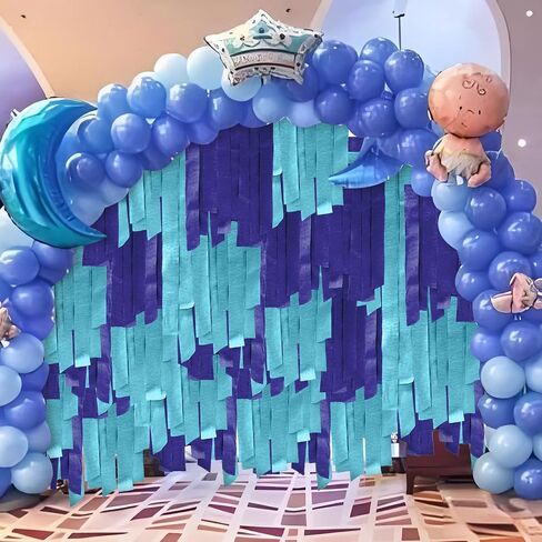 8 Rolls Crepe Paper Greats 656ft ، حزمة من 2 ألوان براون الحفلات الباخرة المحددة لزخرفة الحفلات عيد ميلاد زفاف الطفل (1.8 بوصة × 82 قدم/لفة) in Saudi Arabia