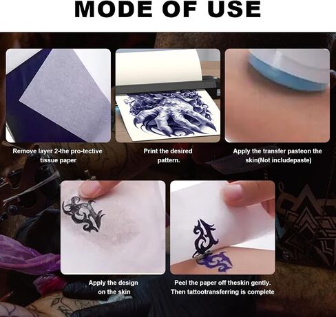 KVM Tattoo Transfer Termal Termal Tatto Tattoo Paper A4 Size in Saudi Arabia