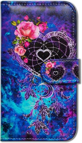 Case for Motorola Edge 2022, Mandala Flower Space Leather Flip Phone Case Wallet Cover with Card Slot Holder Kickstand for Moto Motorola Edge 2022 in Kuwait
