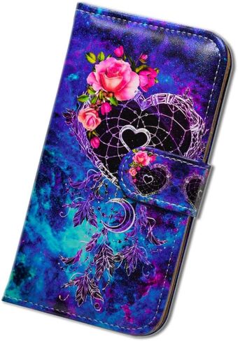 Case for Motorola Edge 2022, Mandala Flower Space Leather Flip Phone Case Wallet Cover with Card Slot Holder Kickstand for Moto Motorola Edge 2022 in Kuwait