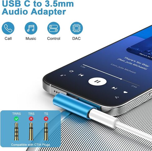 3.5mm to Samsung Headphone Adapter USB C for Galaxy S25 Ultra S24 FE Plus A16 5G A35 A54,Z Fold 6,Z Flip 6 5, 2Pack Right Angle USBC Aux Audio Adapter Type C to 3.5mm Adapter Plug Earphone Jack Dongle in Kuwait