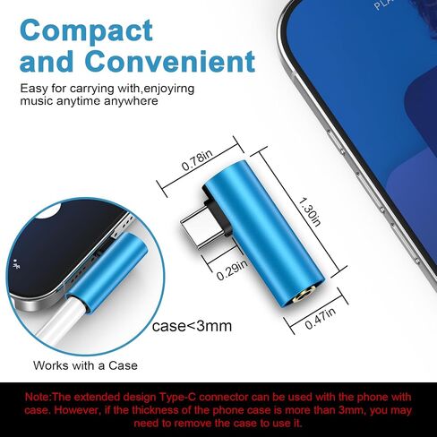 3.5mm to Samsung Headphone Adapter USB C for Galaxy S25 Ultra S24 FE Plus A16 5G A35 A54,Z Fold 6,Z Flip 6 5, 2Pack Right Angle USBC Aux Audio Adapter Type C to 3.5mm Adapter Plug Earphone Jack Dongle in Kuwait