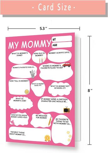 YiKaLus Mother's Day Card to My Mom,Romantic Mothers Day Gifts for Women,Mother's Day Greeting Cards for Mom from Daughter Son,Lovey Gift Idea for Her in Saudi Arabia