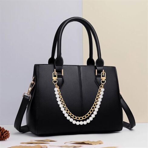 Gold Pearl Bag Chain, Elegant Handle Replacement Bag Straps for Shoulder Crossbody Bags, Alloy Handbag Strap with Buckle for Purse, Handbag, Tote (1 Pcs) in Saudi Arabia