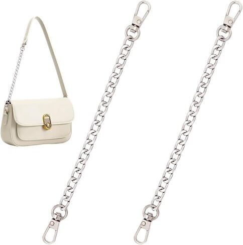 UniCraftale 2pcs سلسلة موسع الأكياس 7.87 "Platinum Handbag حزام السوار موسع سلسلة محفظة سوار سوارس سلاسل أكياس مع مشابك دوارة الاستبدال أكياس للنساء محفظة حقائب اليد لوازم أكياس in Saudi Arabia