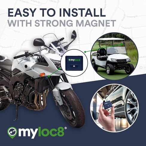 GPS Tracker from MyLoc8 - Universal for Vehicles, Trucks, Trailers, Bikes, Cars, Luggage and Loved Ones, Long Battery Life, Live Location Globally, 4G LTE SIM Included, Subscription Required in Saudi Arabia