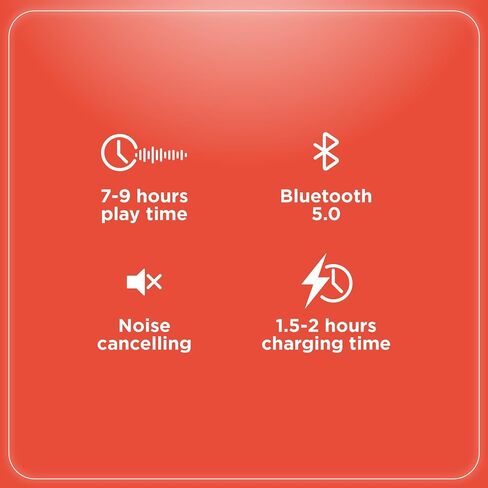 RadioShack Noise-Cancelling Over-Ear Headphones, Wireless Bluetooth Headphones with 400MAH Battery, Gray in Kuwait
