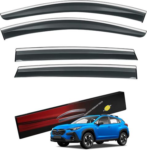واقيات المطر متوافقة مع Toyota 4Runner 2010-2023 منحرفات النوافذ الجانبية، واقيات المطر، واقيات المطر، واقيات المطر خارج القناة، حاجب فتحة التهوية - 4 قطع in Kuwait