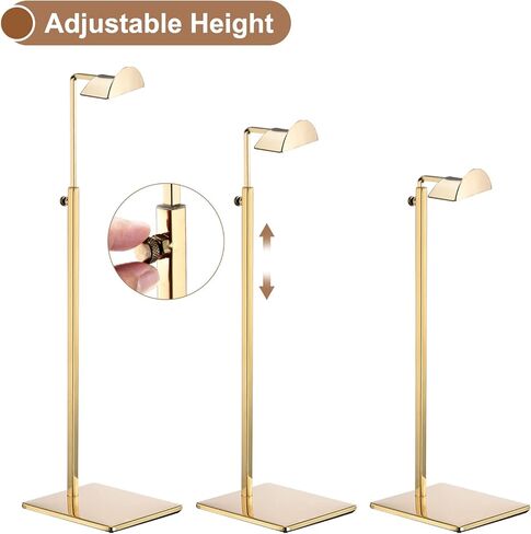 UXCELL PRES DISPLAY STAND SET 2 Pack Metal Right Right Handbag Rack Rack Single Hook Rack For Boutique Store - Silver in Saudi Arabia