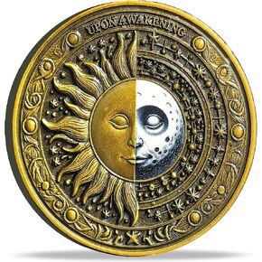 Sun and Moon عند استيقاظ رقاقة الرصانة فينيكس التجديد AA ميدالية - مثالية للنمو الشخصي والدافع