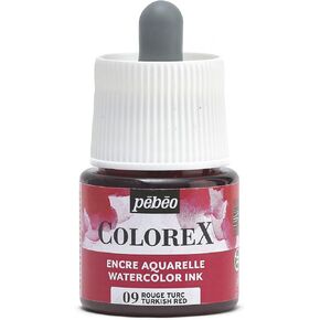 Pébéo - Colorex حبر 45 مل من الفلورسنت الوردي - الحبر المائي القولونس pébéo - لون الحبر في المخملية - حبر الرسم متعدد الأدوات جميع الدعم - 45 مل - الوردي الفلوريسنت