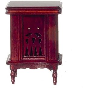 Dollhouse Miniature 1:12 Scale Mahogany 1940 Radio #D0272