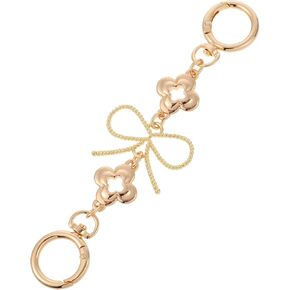 Purse Extender Chain, Gold Bow Bag Extender Chain Exquisite Bag Strap Extenders Handbag Extenders Chains Replacement Gold Purses Strap Accessories for Purses Shoulder Bags (Bow, Flower)
