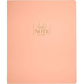 AT-A-GLANCE Notebook, 8-1/2" x 11", 80 Sheets, WorkStyle Take Chances, Coral (WS20340524)