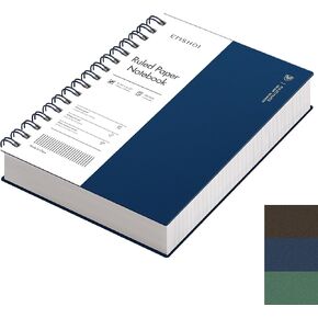 حكمت Emshoi 2 Pack A4 & A5 Spiral Notebook College مجلة مبطنة ، 300 صفحة/150 ورقة ، ورقة سميكة 100gsm ، غلاف مضاد للماء ، لنساء المدارس المكتبية يعملون في كتابة الملاحظات
