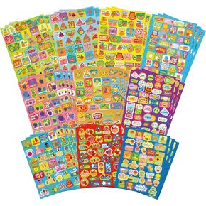 1060 PCS ملصقات تحفيزية معطرة شم فواكه طعام رائحة رائحة كريهة للأطفال معلمون كمكافأة فصول الدراسية اللوازم المدرسية 10 أنماط